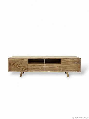 Фасады тумбы сохраняют уникальный природный рисунок и фактуру дерева